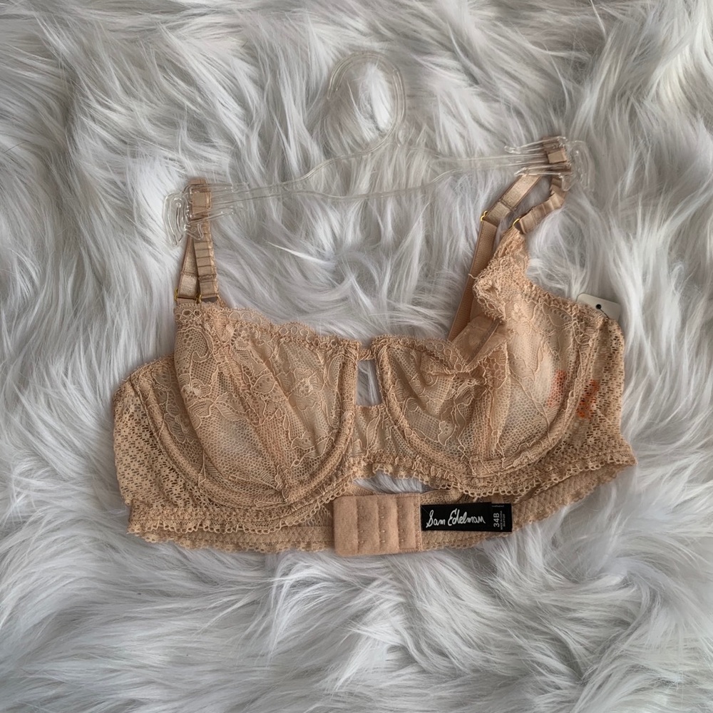 Sam Edelman dusty rose lace bra